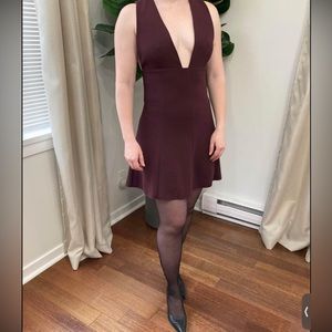 Aritzia Wilfred Maroon Dress